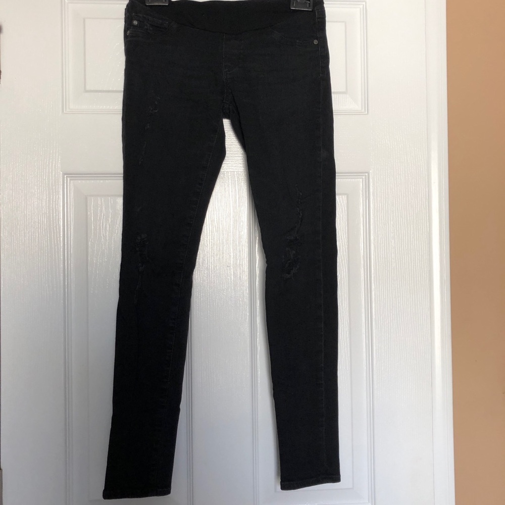 AG Black Skinny Maternity Jeans